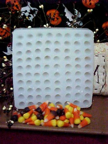 Candy Corn Embeds 80 Cavity Silicone Mold 928