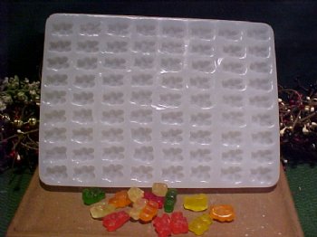 Gummy Bears Clear Silicone Mold 9 Cavityes 17 Mm Height X Approx