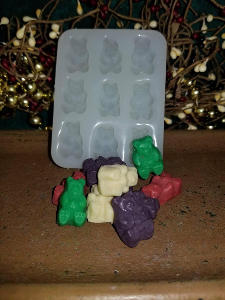 Gummy Bear Embeds 182 Cavity Silicone Mold 8018