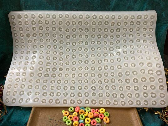 16Pc Fruit Rings cereal type Realistic Silicone Mold. For Wax, Embed, Soap, Resin Castings, Not Food Grade